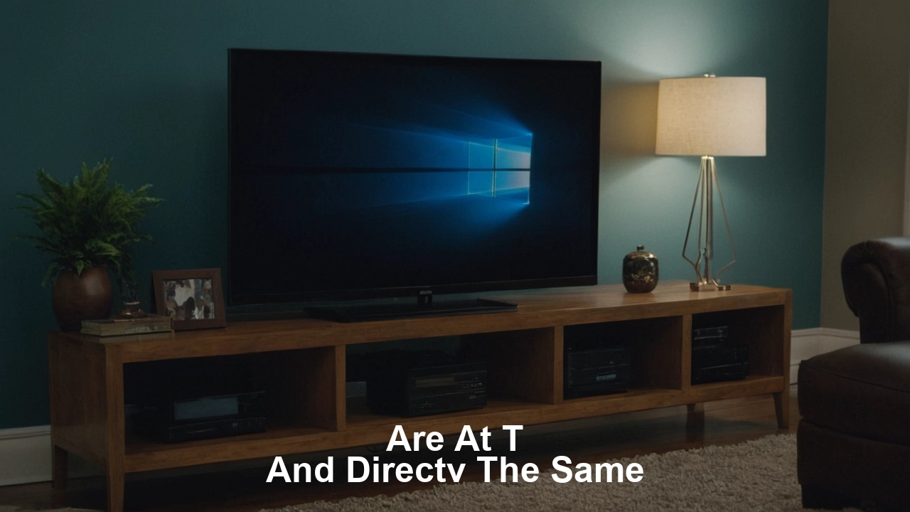 Are AT-T and DIRECTV the same?