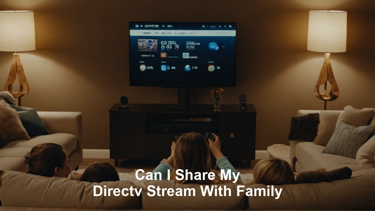 Can I share my DIRECTV STREAM with family?