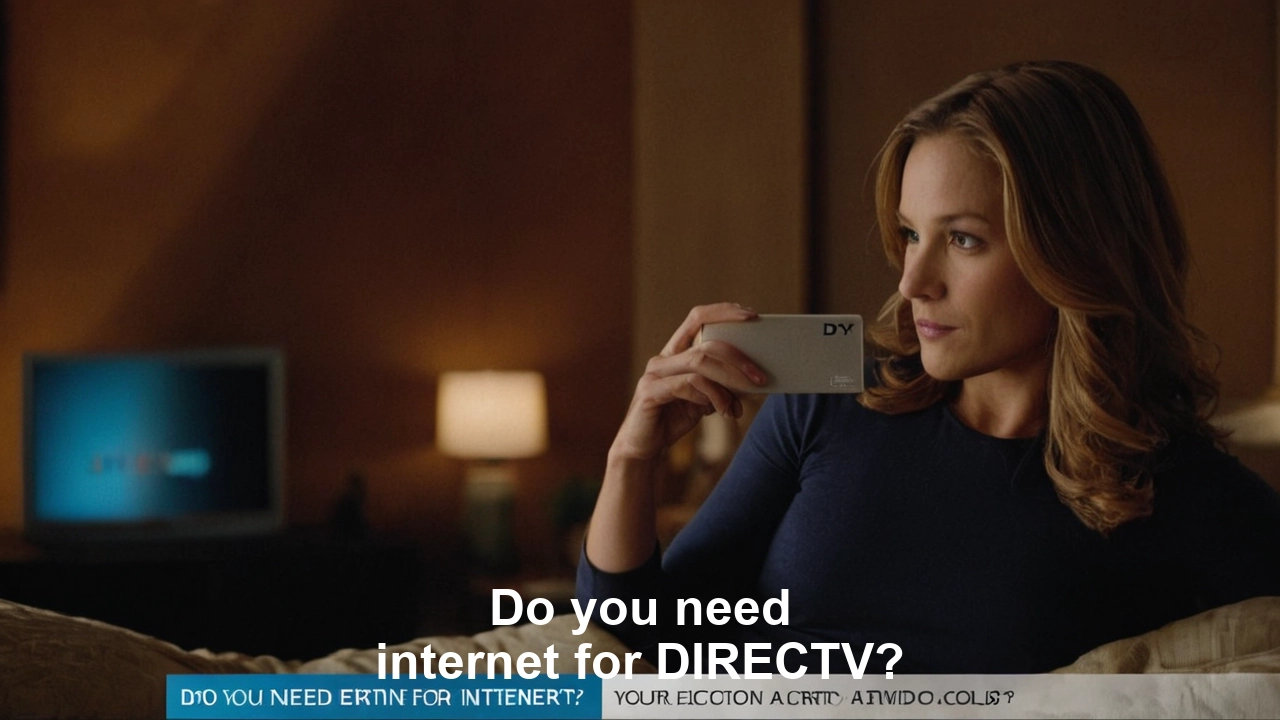 Do you need internet for DIRECTV?