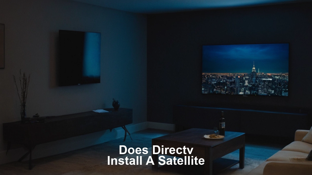 Does DIRECTV install a satellite?