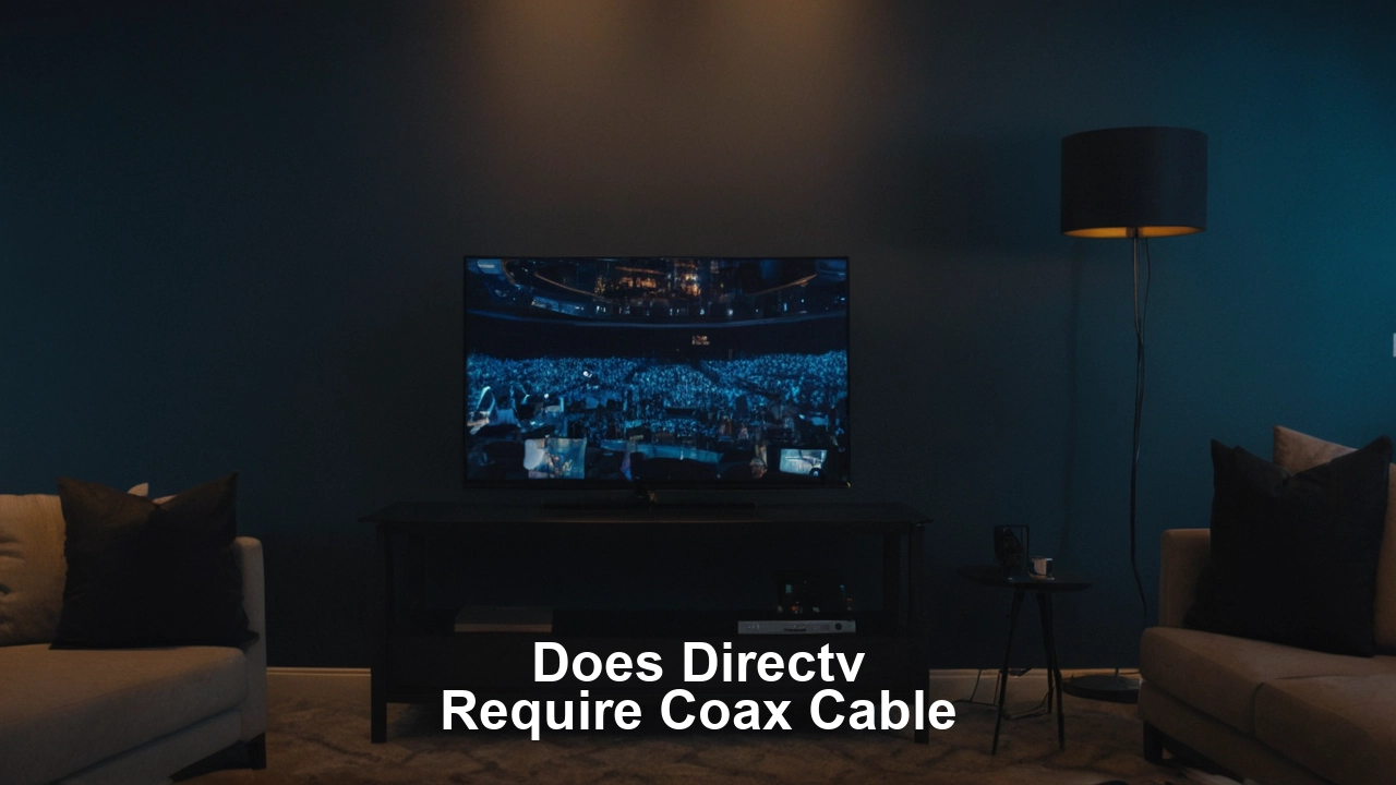 Does DIRECTV require coax cable?