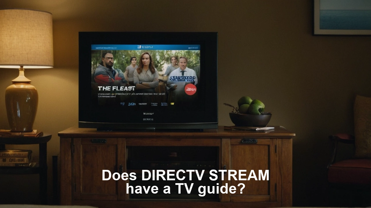 Does DIRECTV STREAM have a TV guide?