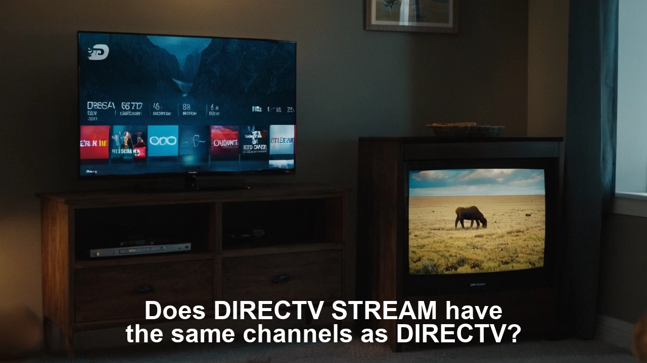 Does DIRECTV STREAM have the same channels as DIRECTV?