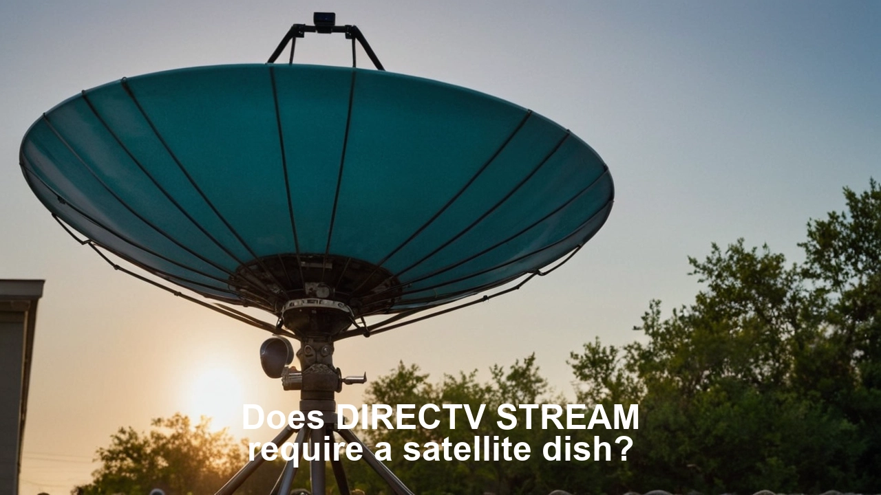 Does DIRECTV STREAM require a satellite dish?