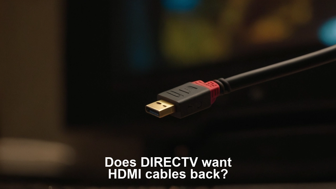 Does DIRECTV want HDMI cables back?