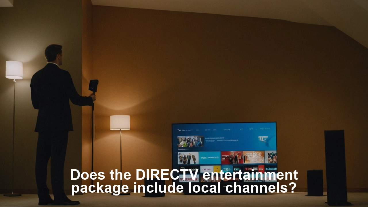 Does the DIRECTV entertainment package include local channels?