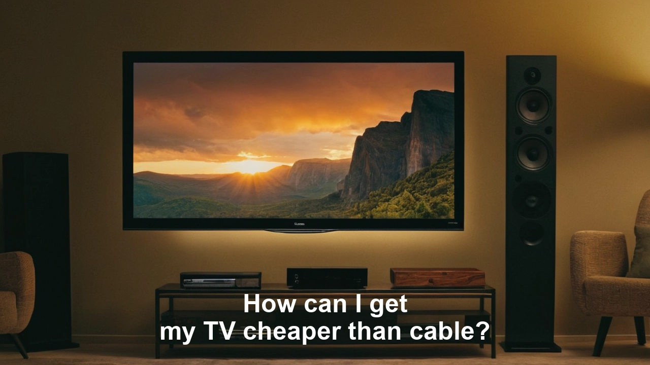 How can I get my TV cheaper than cable?