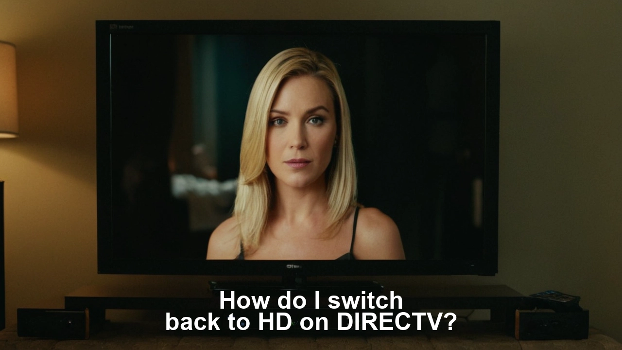 How do I switch back to HD on DIRECTV?