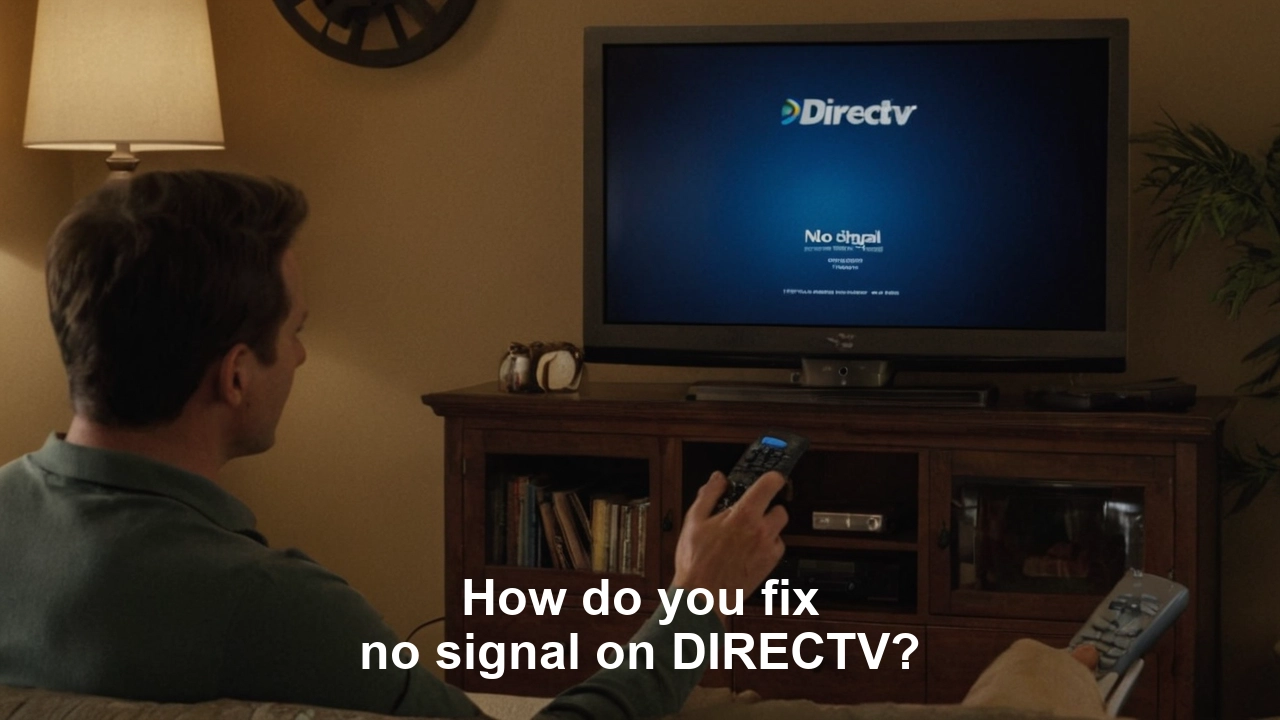 How do you fix no signal on DIRECTV?