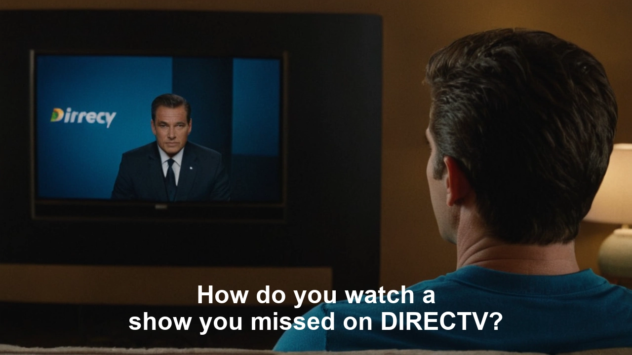 How do you watch a show you missed on DIRECTV?