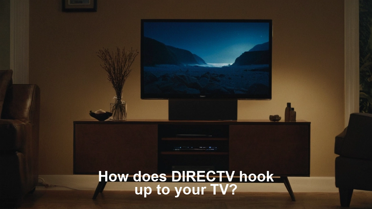 How does DIRECTV hook up to your TV?