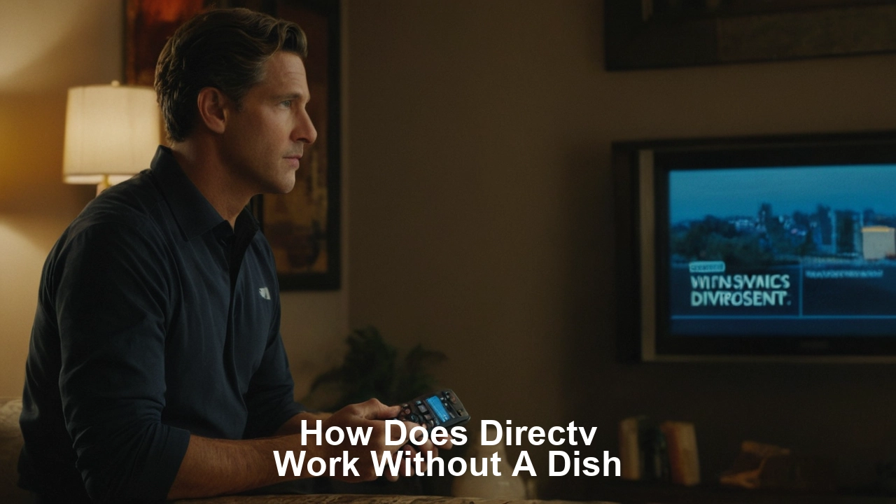 How does DIRECTV work without a DISH?