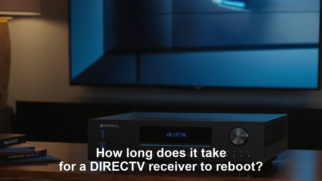 How long does it take for a DIRECTV receiver to reboot?