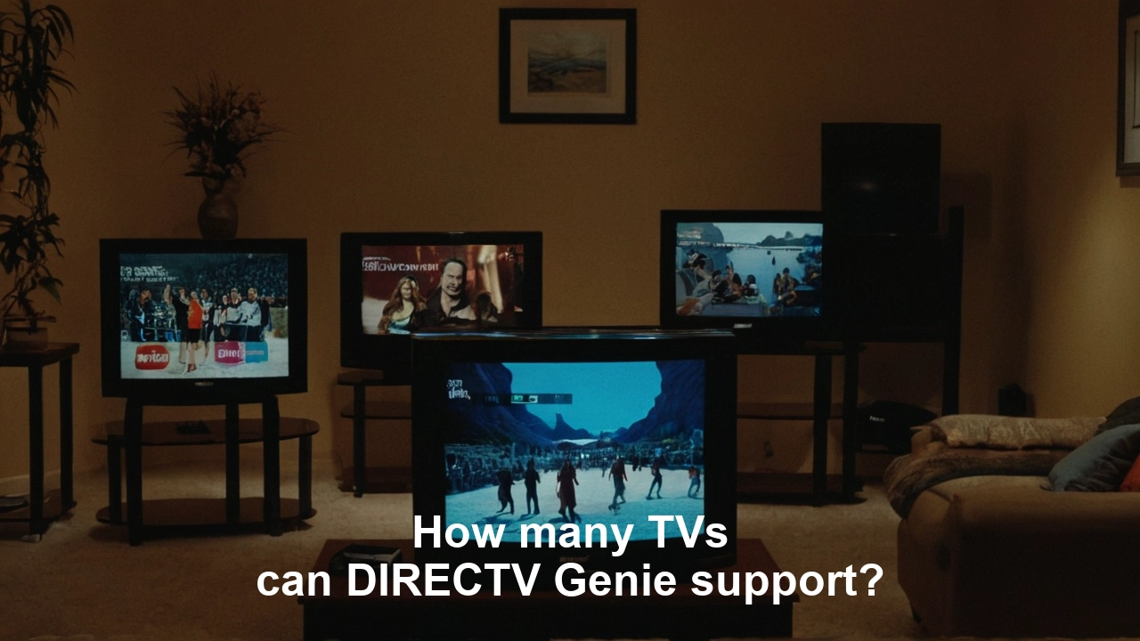 How many TVs can DIRECTV Genie support?