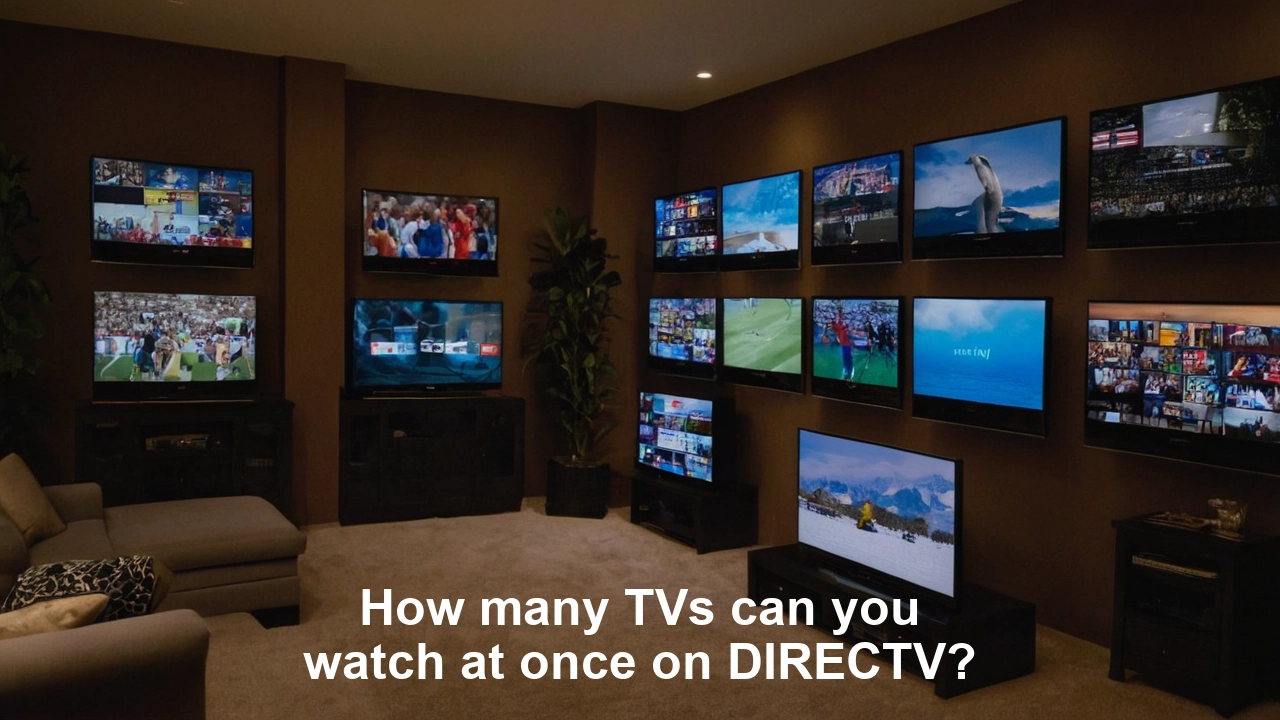 How many TVs can you watch at once on DIRECTV?