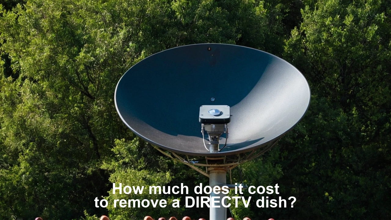 How much does it cost to remove a DIRECTV dish?