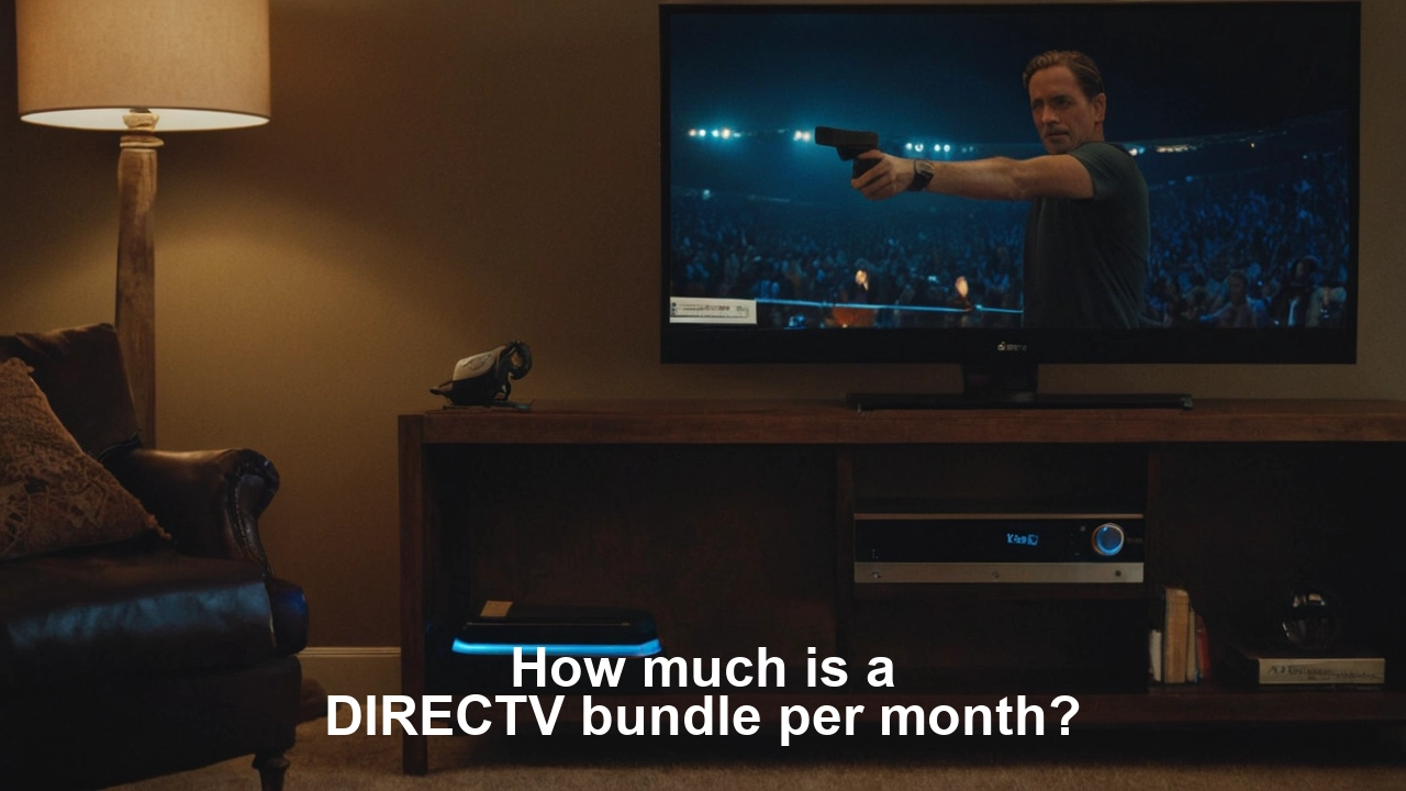 How much is a DIRECTV bundle per month?