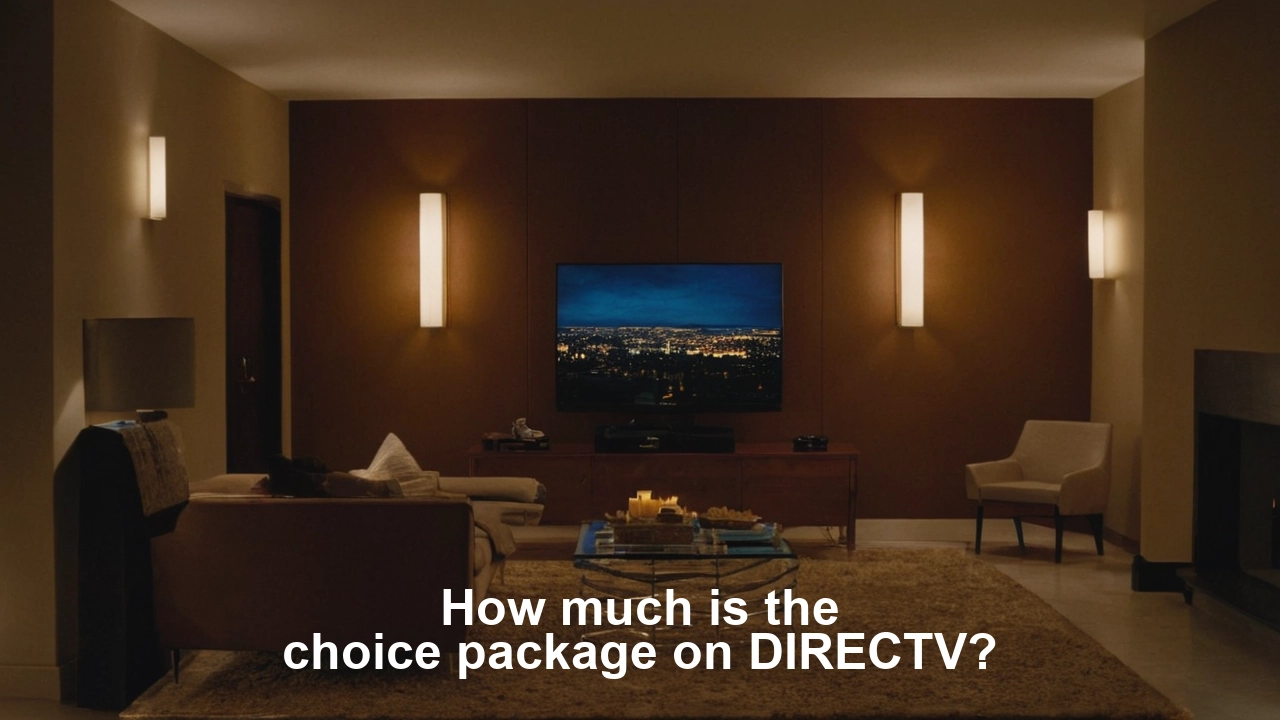 How much is the choice package on DIRECTV?