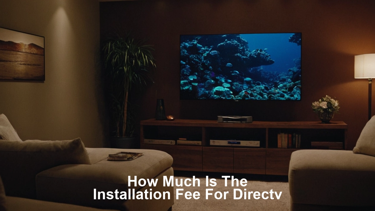 How much is the installation fee for DIRECTV?