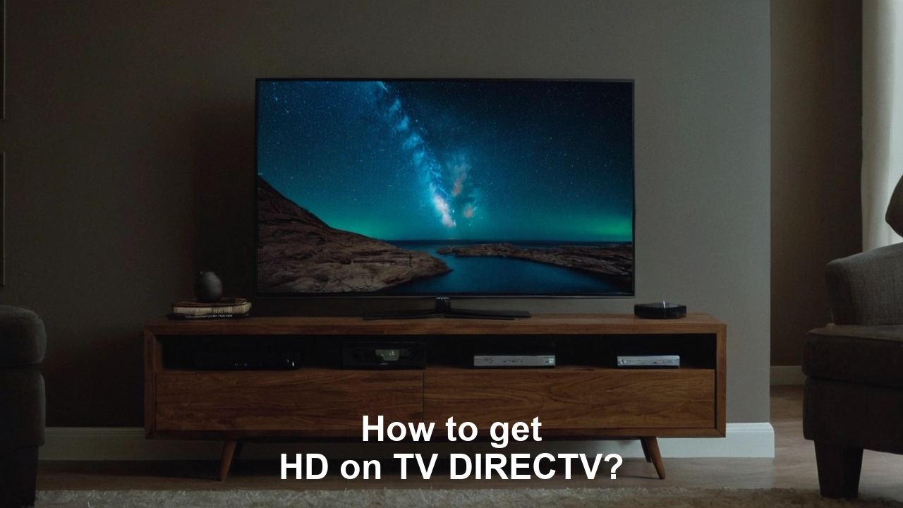 How to get HD on TV DIRECTV?