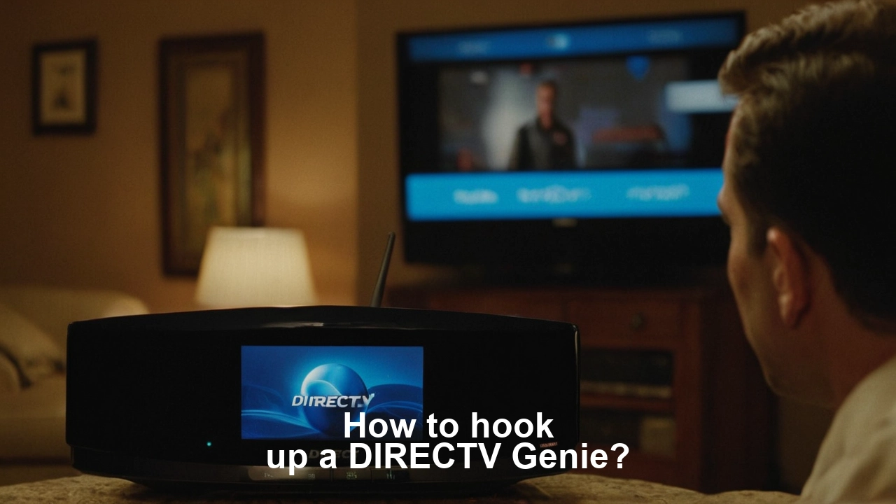 How to hook up a DIRECTV Genie?