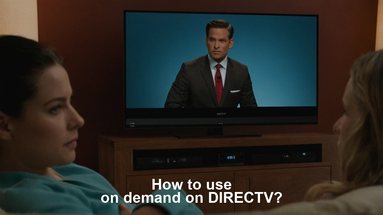 How to use on demand on DIRECTV?