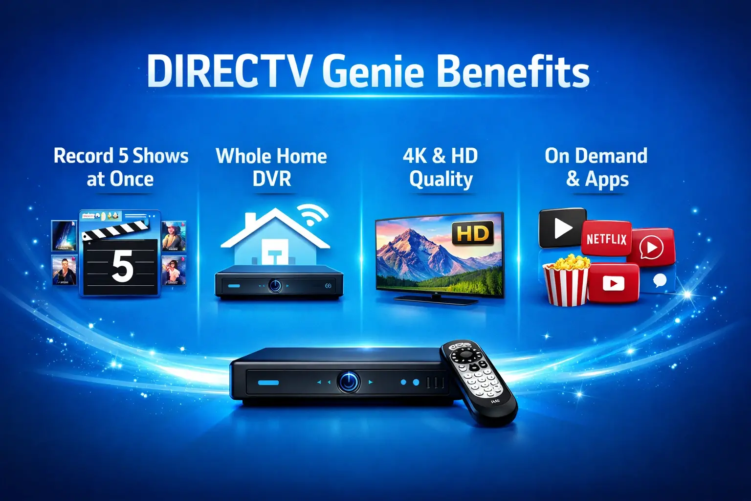 What are the benefits of DIRECTV Genie?