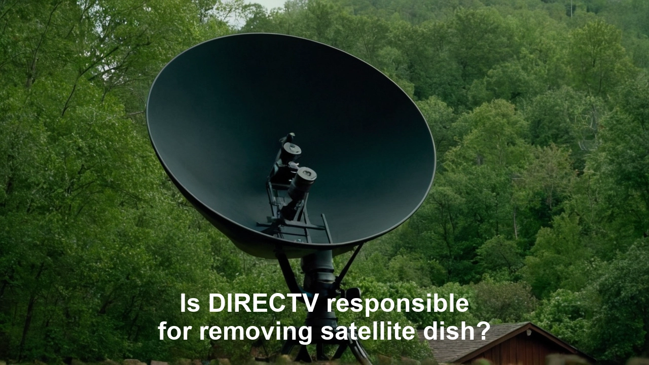 Is DIRECTV responsible for removing satellite dish?