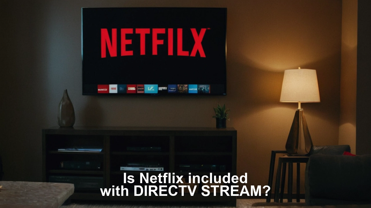 Is Netflix included with DIRECTV STREAM?