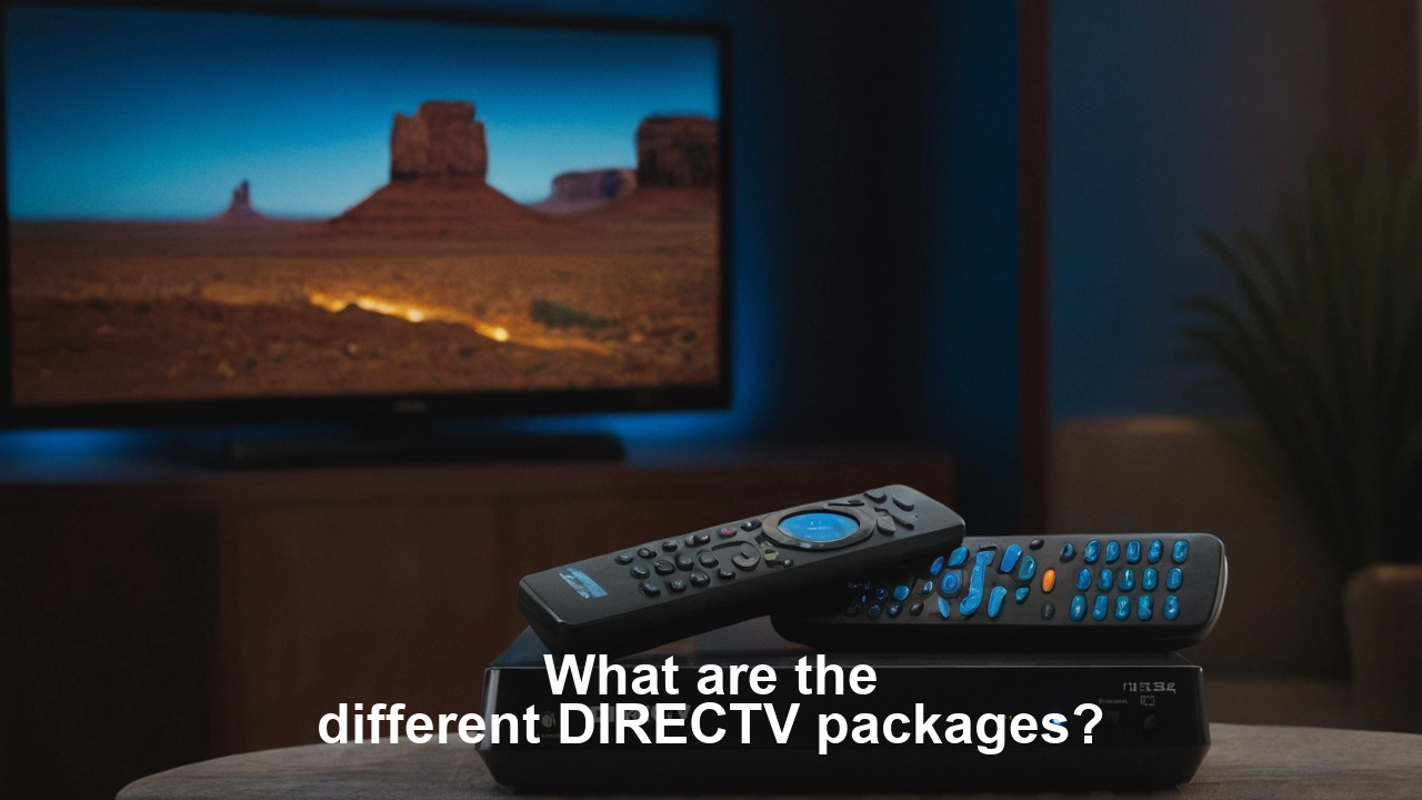 What are the different DIRECTV packages?