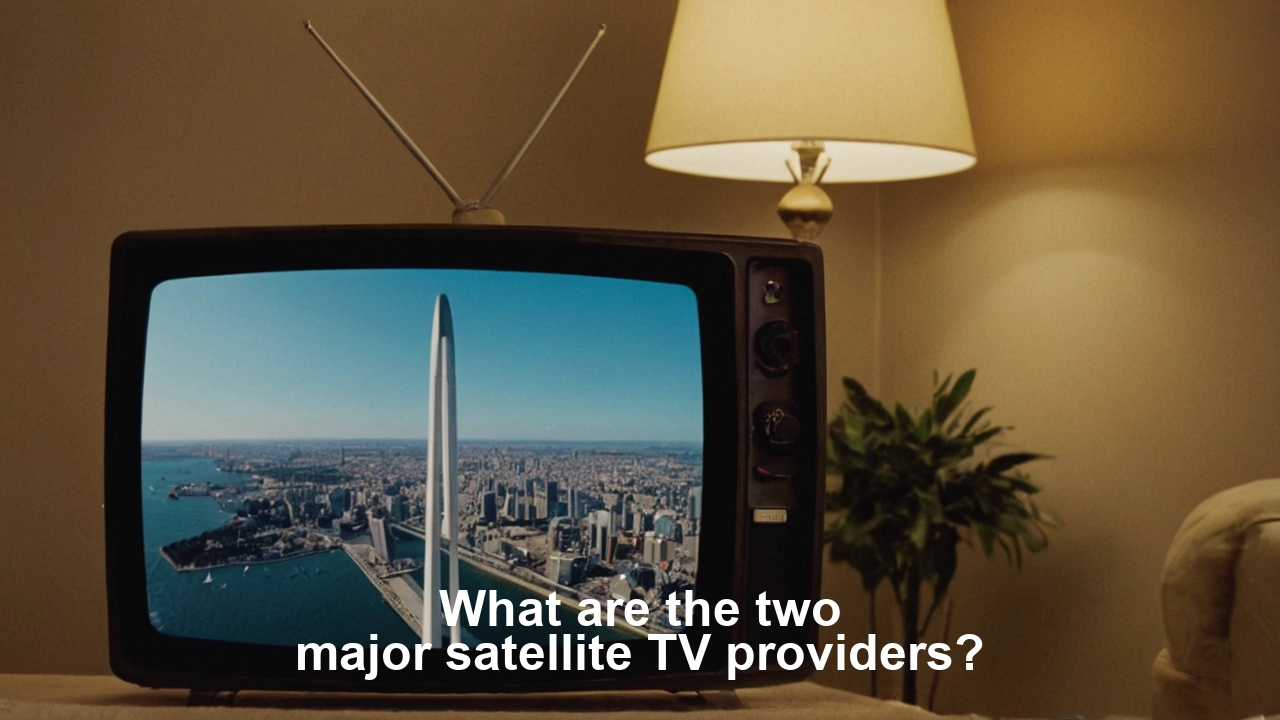 What are the two major satellite TV providers?