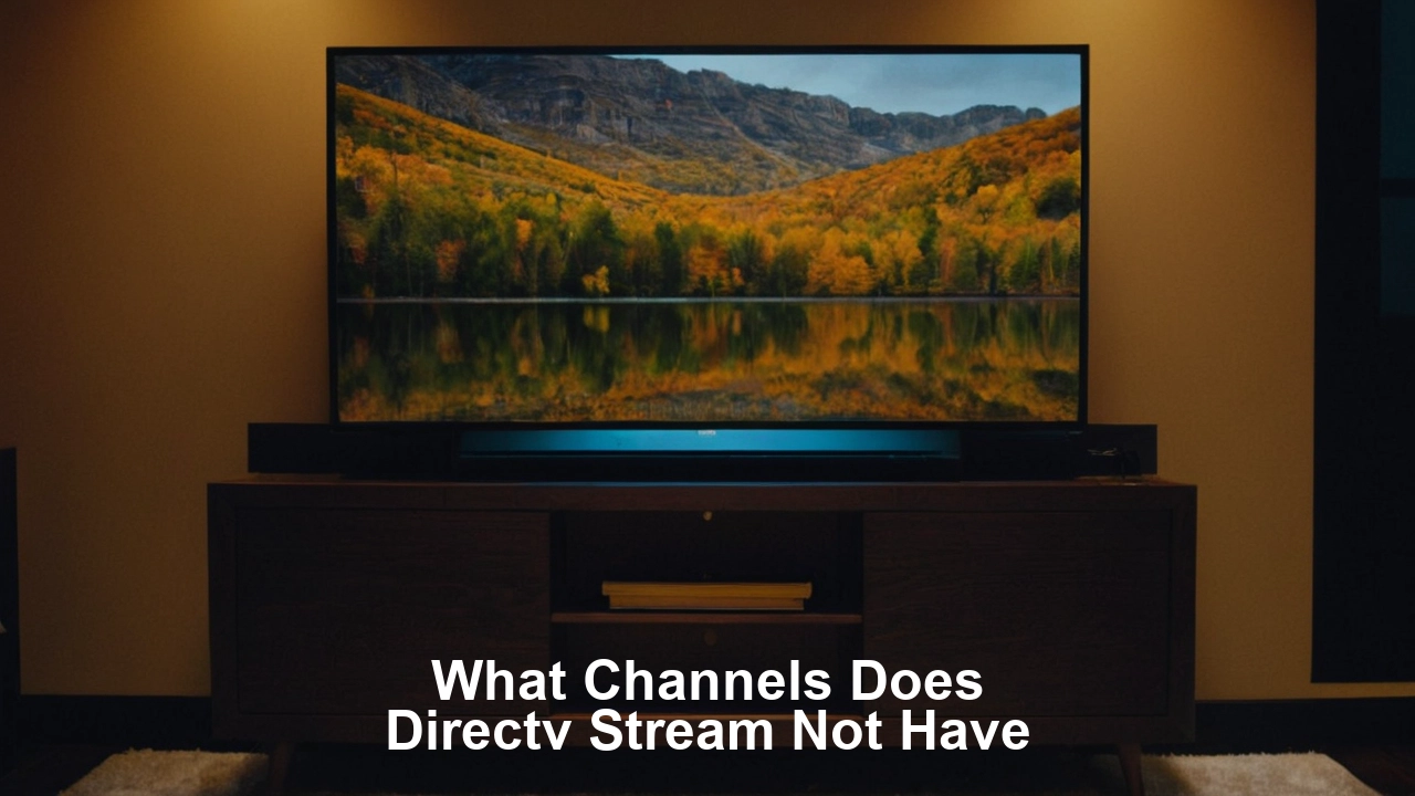 What channels does DIRECTV STREAM not have?