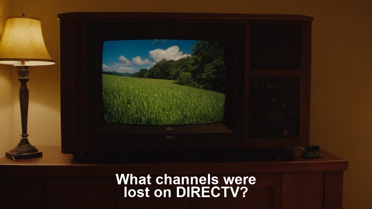 What channels were lost on DIRECTV?