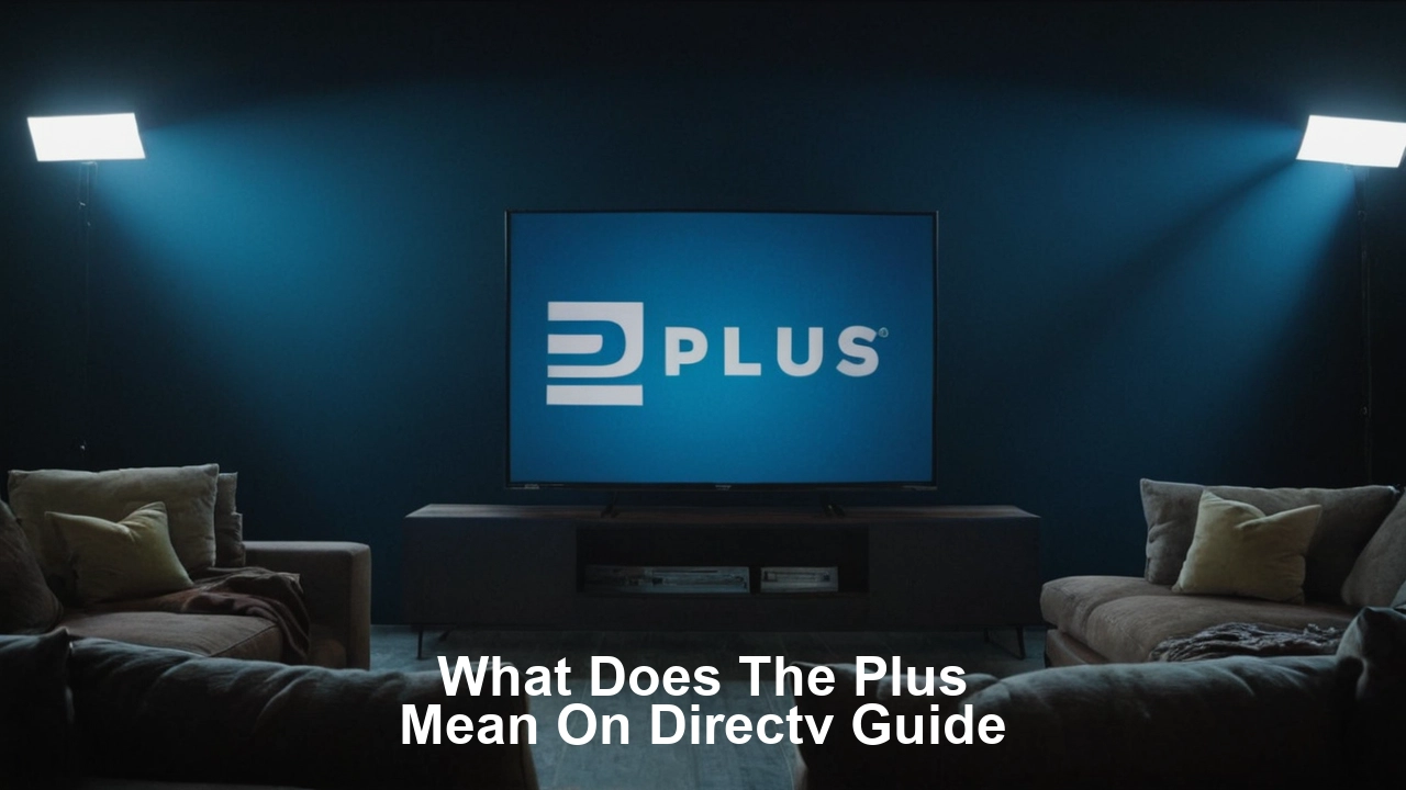 What does the plus mean on DIRECTV guide?