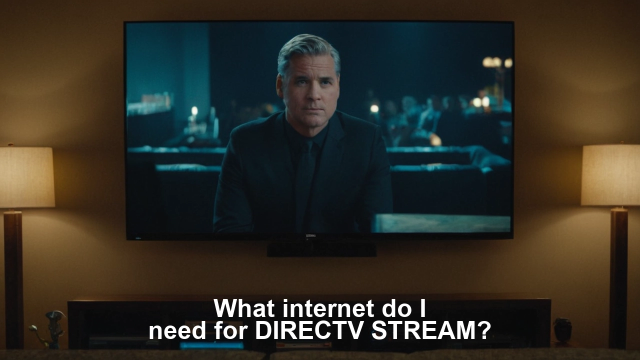 What internet do I need for DIRECTV STREAM?