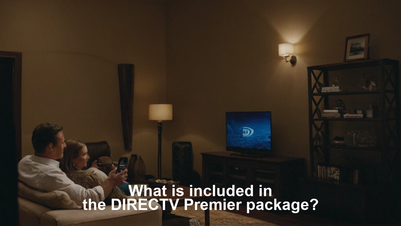 What is included in the DIRECTV Premier package?