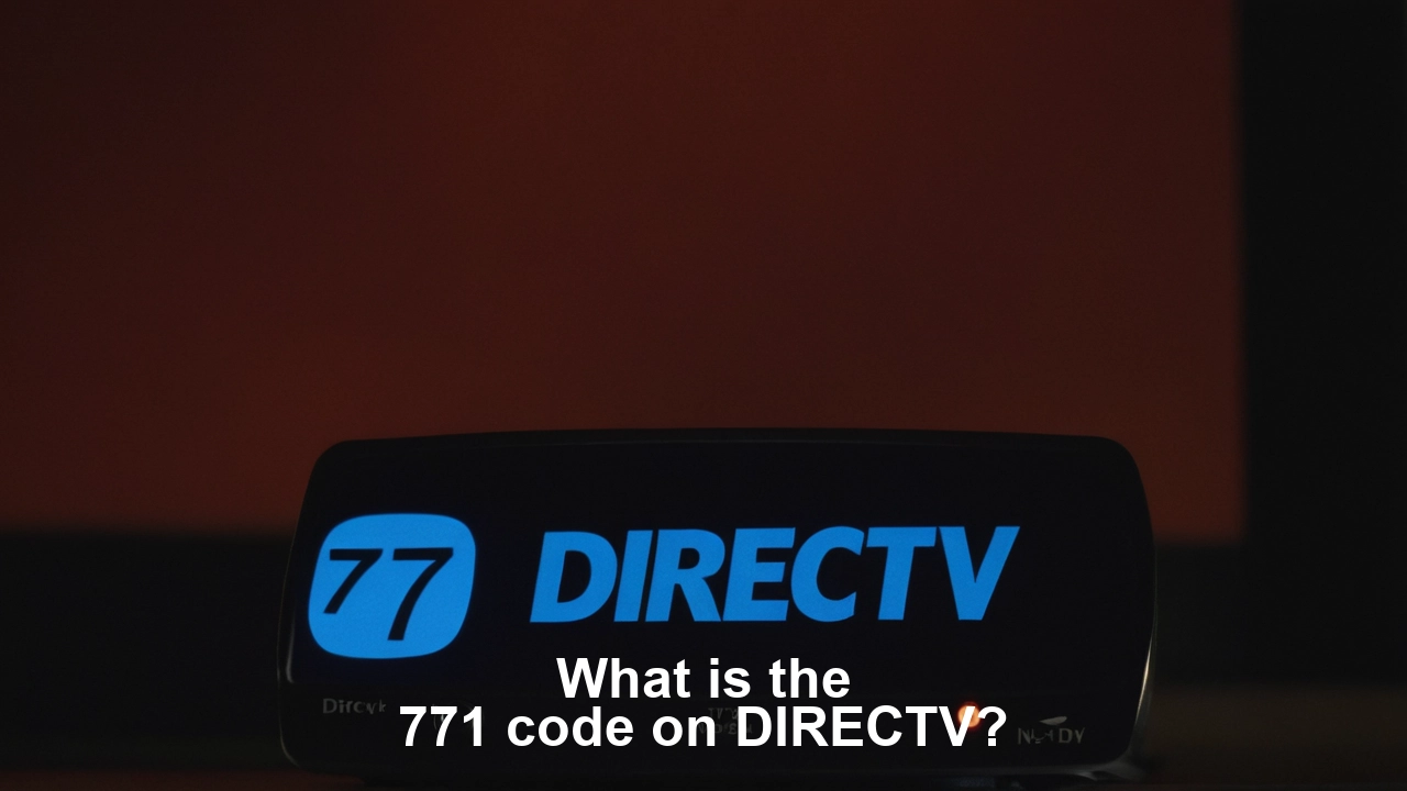 What is the 771 code on DIRECTV?