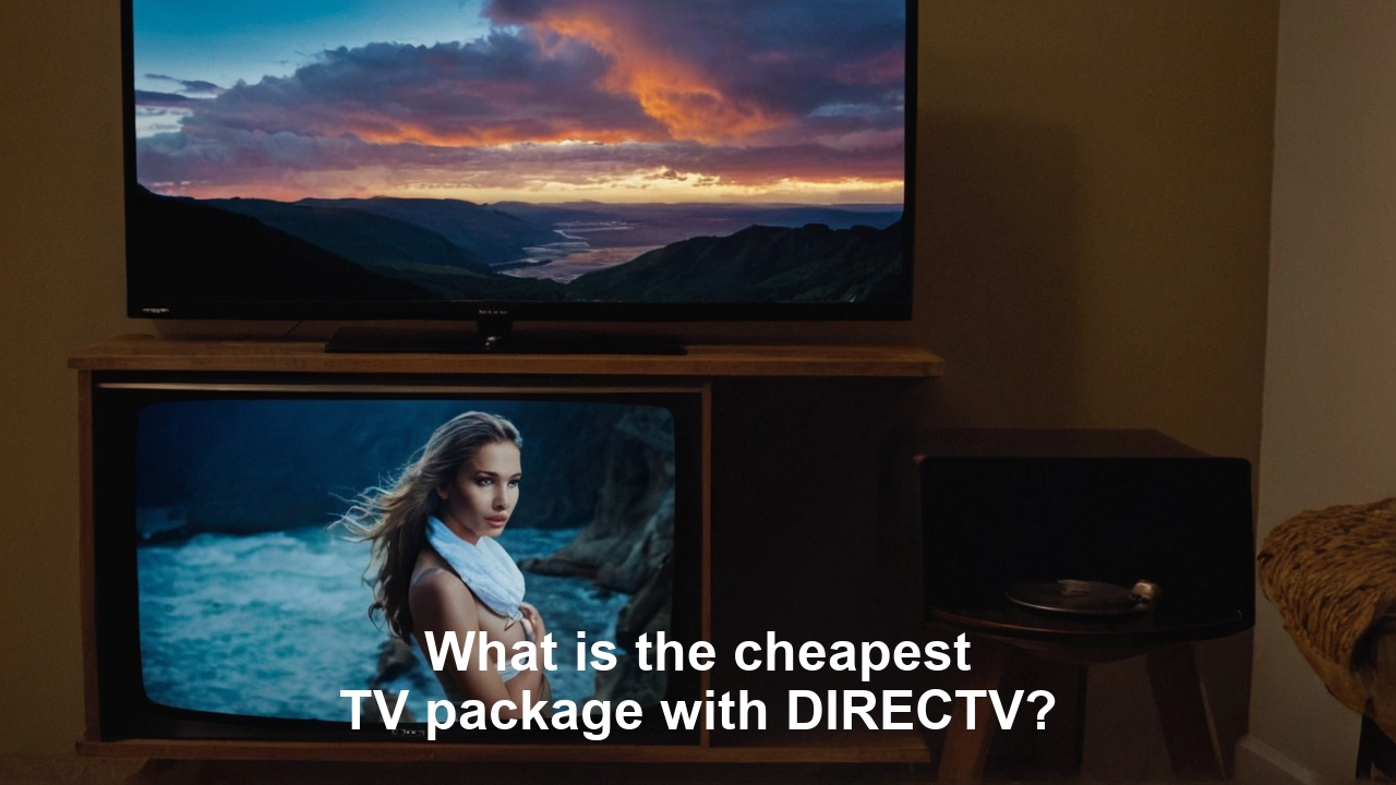 What is the cheapest TV package with DIRECTV?