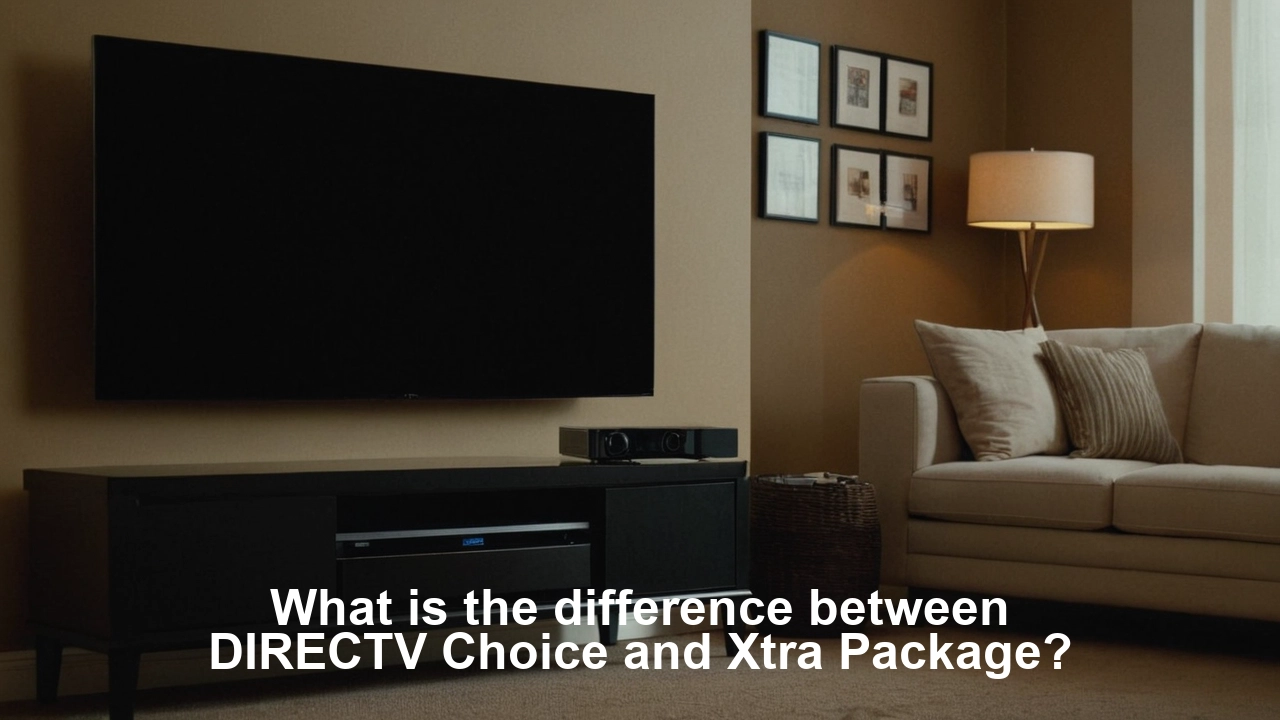 What is the difference between DIRECTV Choice and Xtra Package?