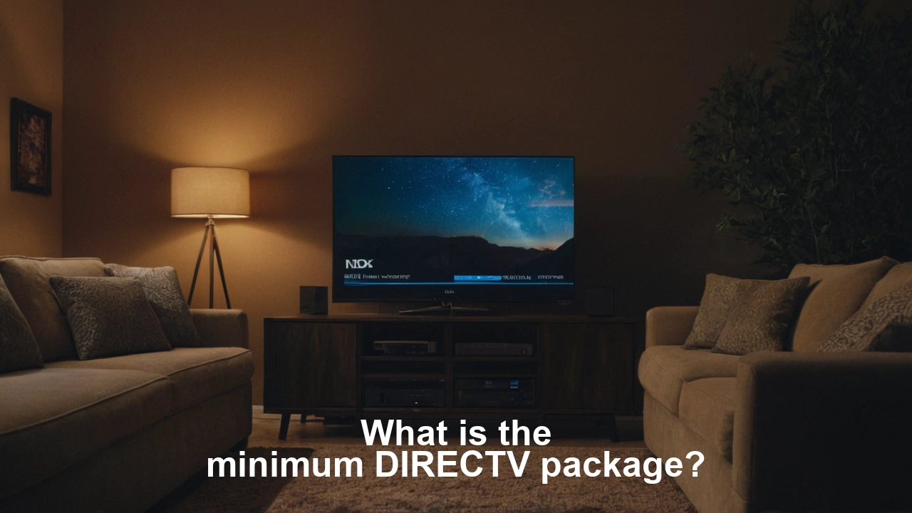 What is the minimum DIRECTV package?