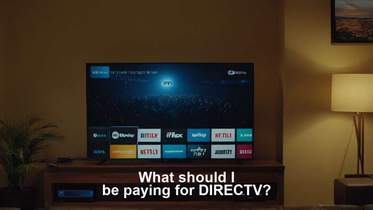 What should I be paying for DIRECTV?