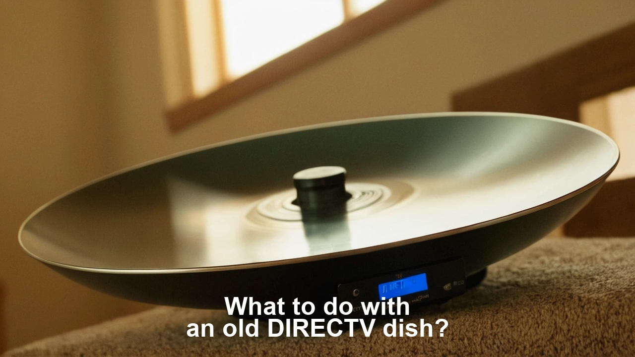 What to do with an old DIRECTV dish?