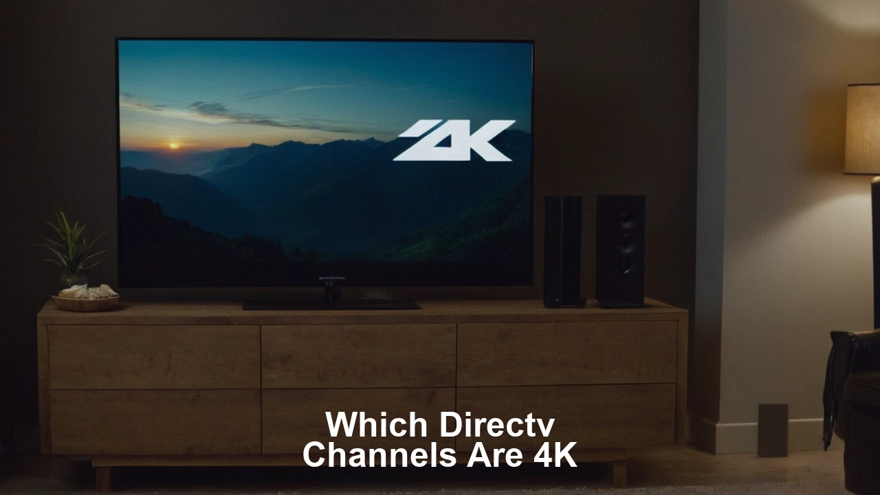 Which DIRECTV channels are 4K?