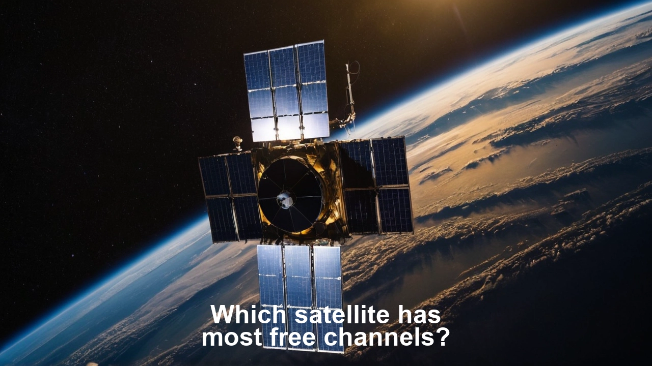 Which satellite has most free channels?