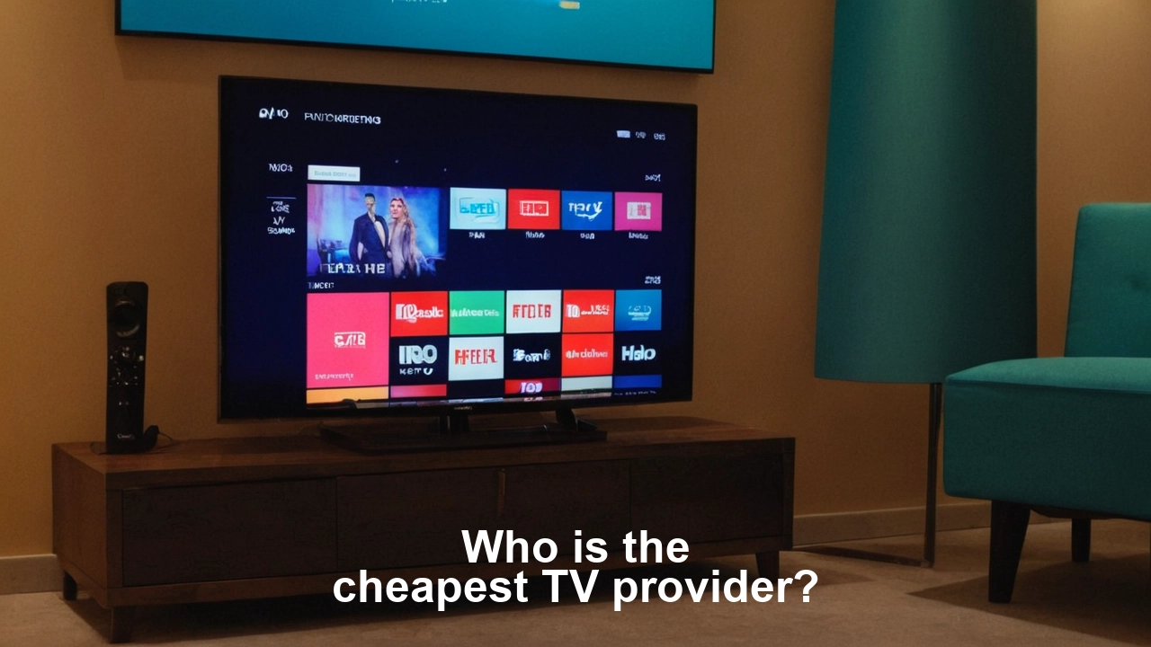 Who is the cheapest TV provider?